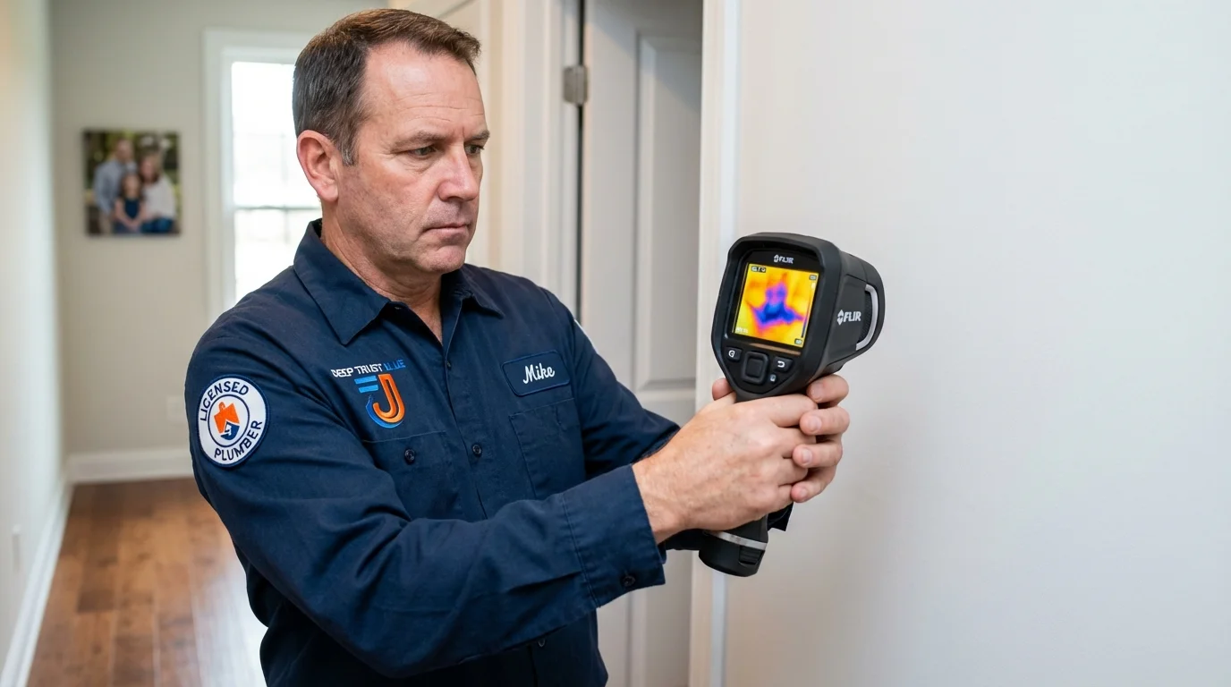 Thermal imaging leak detection by Johns Plumbing LLC in Los Alamos